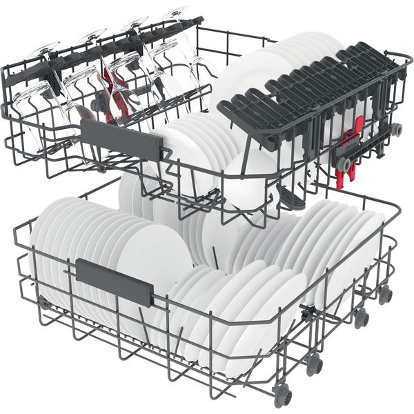 Whirlpool Zmywarka Do zabudowy WIC 3C26 F Zintegrowane E Technical Translucent