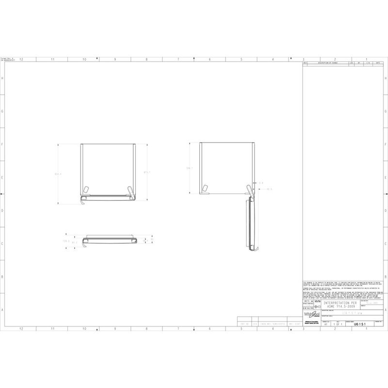 Indesit Zamrażarka Wolnostojące UI6 1 S.1 Srebrny Technical drawing