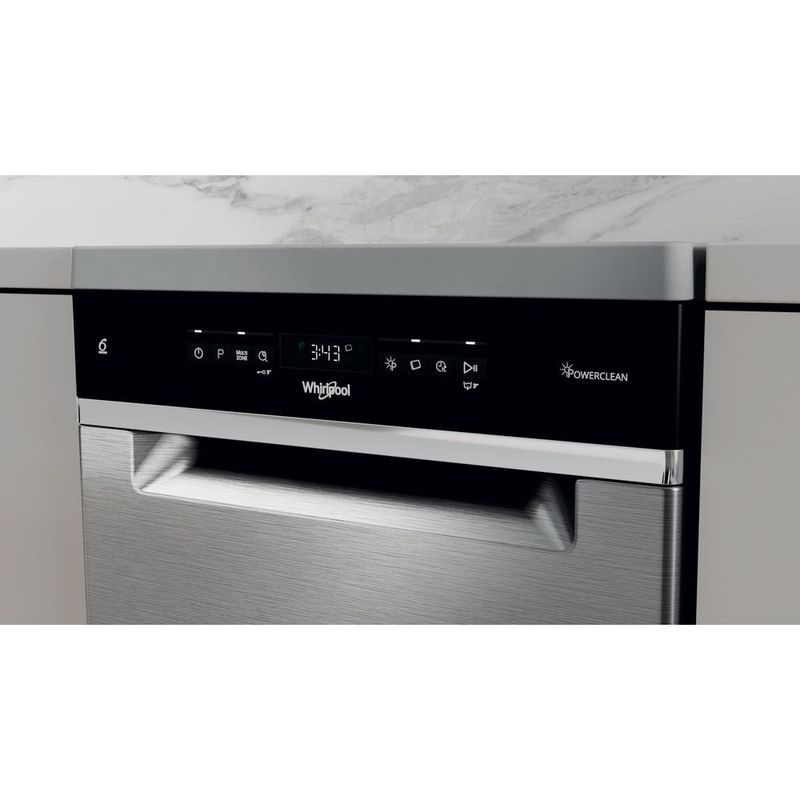 Whirlpool Zmywarka Wolnostojące WSFO 3T223 PC X Wolnostojące E Lifestyle control panel