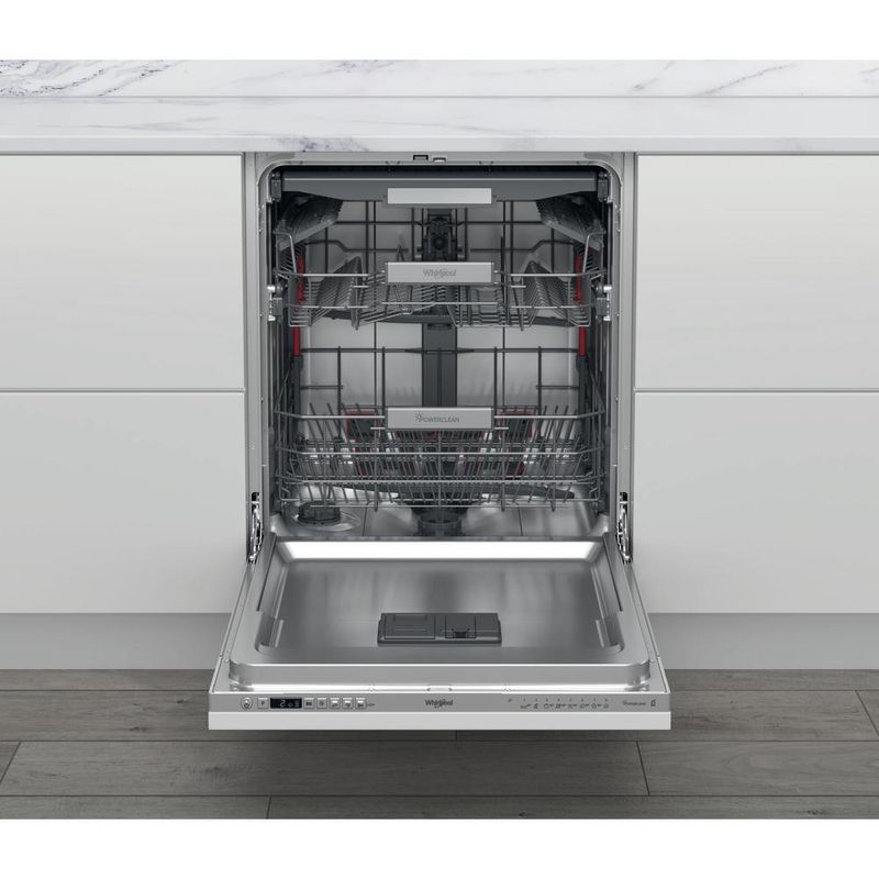 Whirlpool Zmywarka Do zabudowy WIO 3T126 PFE Zintegrowane E Frontal open