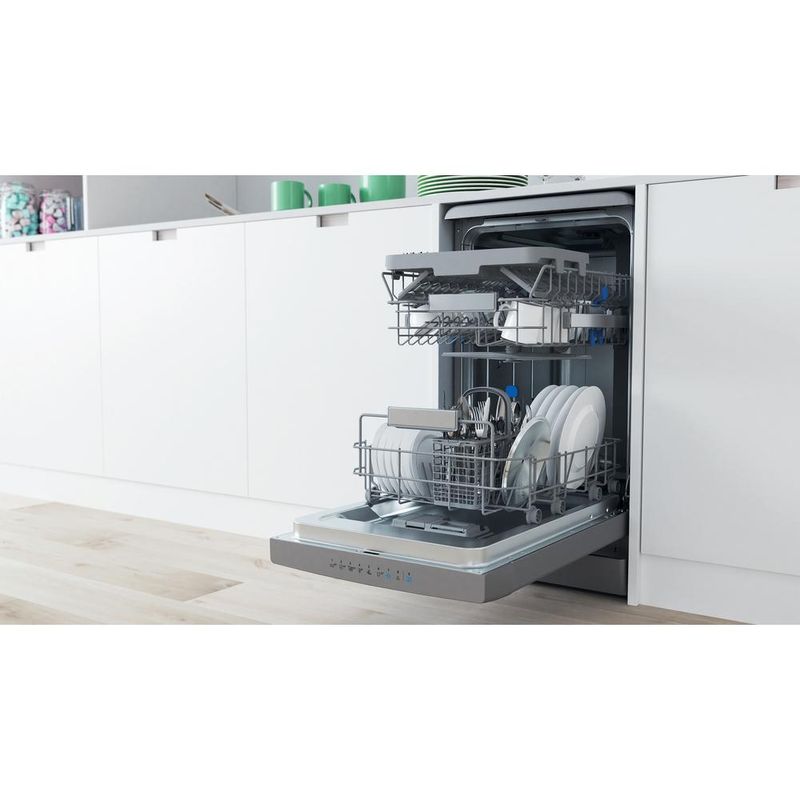 Indesit Zmywarka Wolnostojące DSFO 3T224 C S Wolnostojące E Lifestyle perspective open