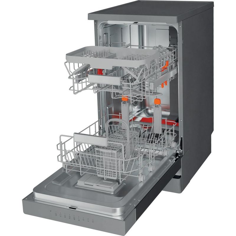 Hotpoint_Ariston Zmywarka Wolnostojący HSFO 3T223 WC X Wolnostojący E Perspective open