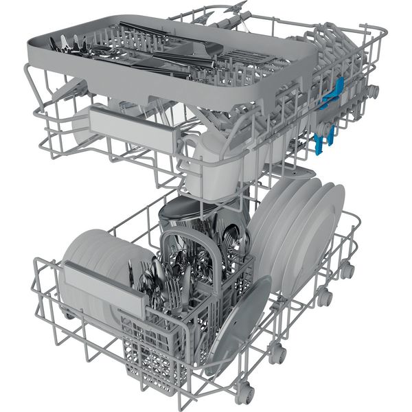 Indesit Zmywarka Do zabudowy DSIO 3T224 CE Zintegrowane E Technical Translucent