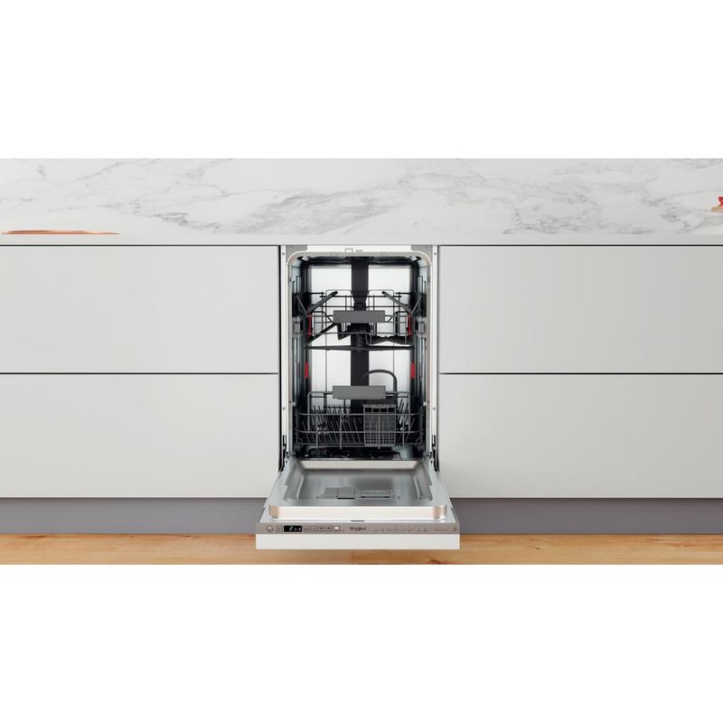 Whirlpool Zmywarka Do zabudowy WSIO 3T125 6PE X Zintegrowane E Lifestyle frontal open