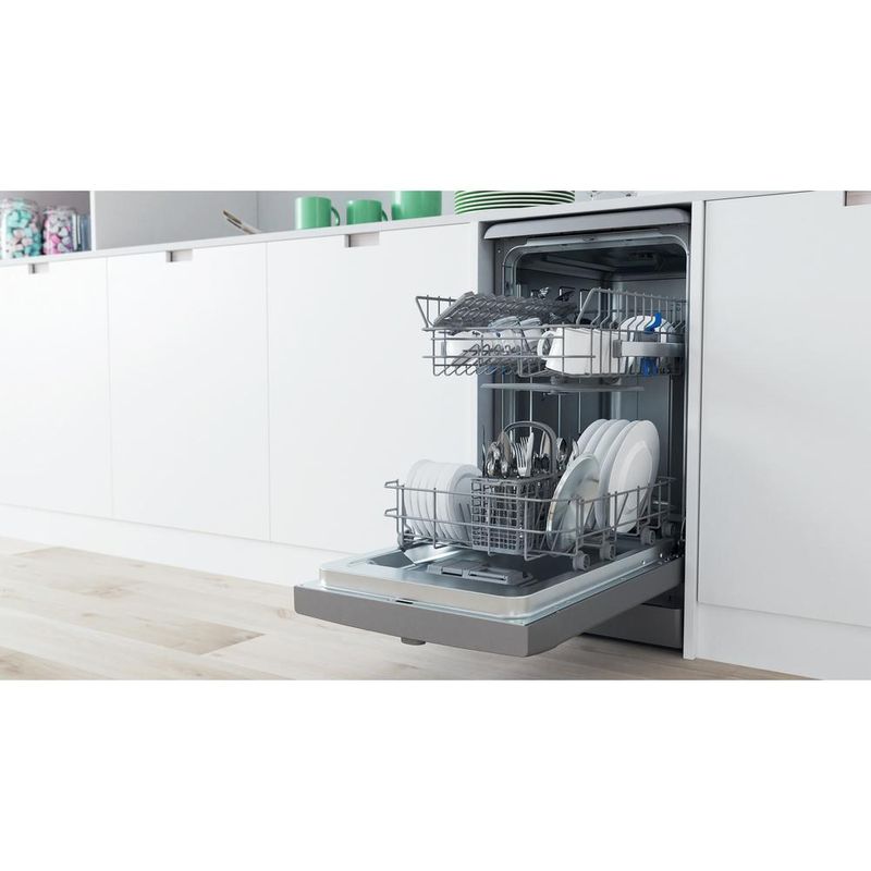 Indesit Zmywarka Wolnostojące DSFE 1B10 S Wolnostojące F Lifestyle perspective open