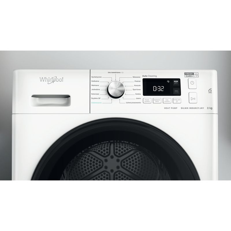 Whirlpool Suszarka FFT M11 8X3BY PL Biel Lifestyle control panel