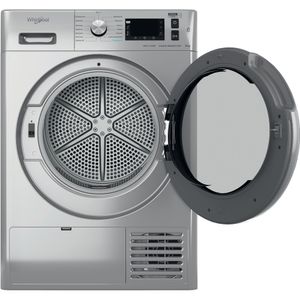 Whirlpool-Suszarka-FFT-D-9X3SBS-PL-Srebrny-Frontal-open