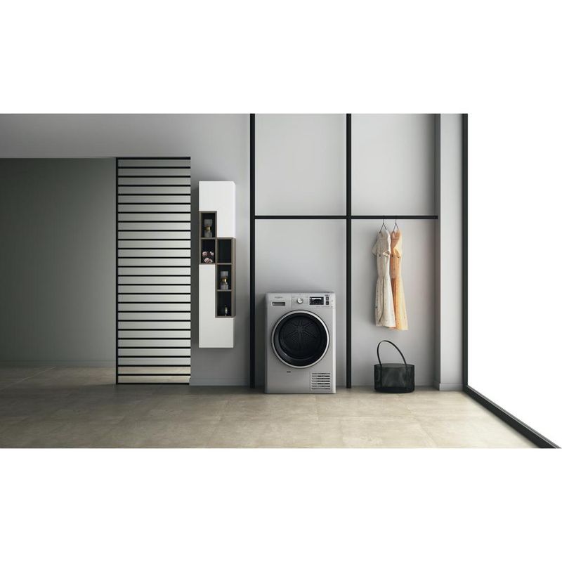 Whirlpool Suszarka FFT D 9X3SBS PL Srebrny Lifestyle frontal