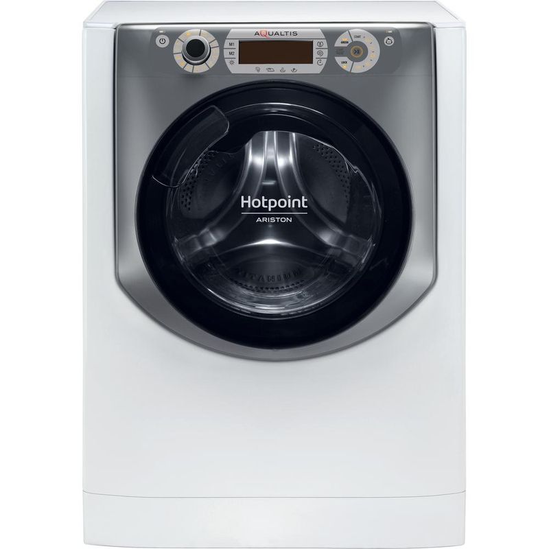 Hotpoint_Ariston Pralko-suszarka Wolnostojący AQD1072D 697 EU/B N Biały Ładowany od frontu Frontal