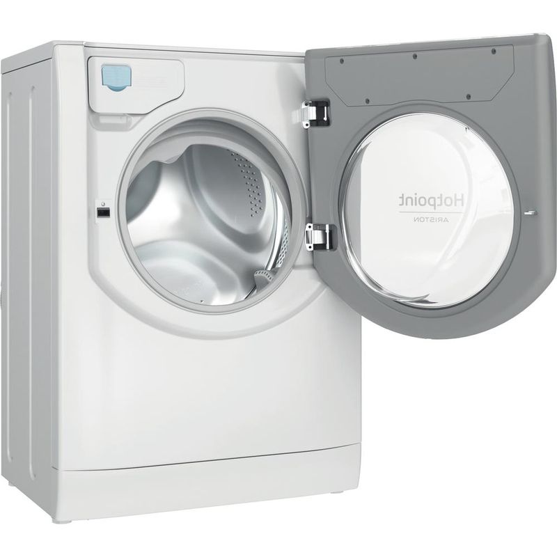 Hotpoint_Ariston Pralka Wolnostojący AQS73D28S EU/B N Biały Ładowany od frontu D Perspective open