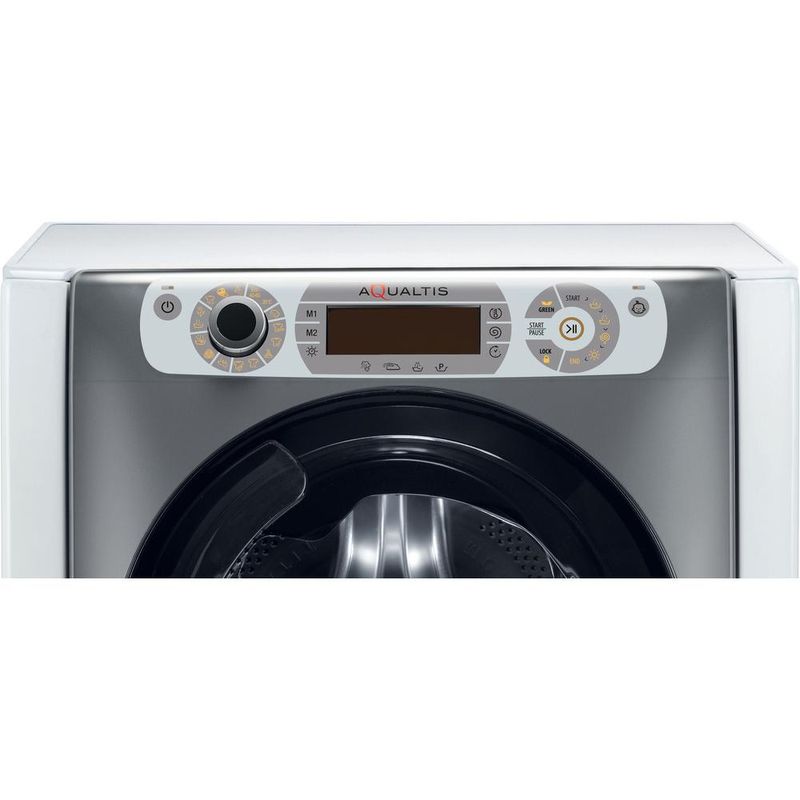 Hotpoint_Ariston Pralko-suszarka Wolnostojący AQD1072D 697 EU/B N Biały Ładowany od frontu Control panel