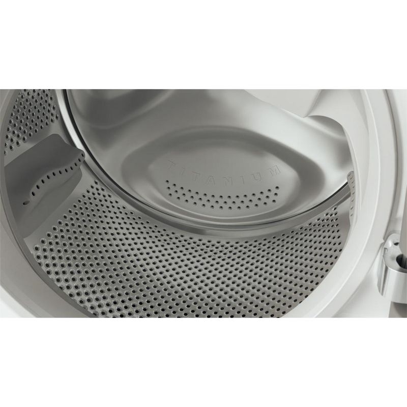 Hotpoint_Ariston Pralko-suszarka Wolnostojący AQD1072D 697 EU/B N Biały Ładowany od frontu Drum