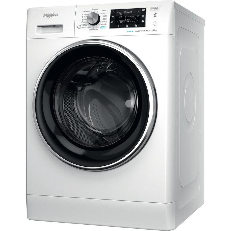 Whirlpool Pralka Wolnostojące FFD 10469 BCV EE Biel Ładowany od frontu A Perspective