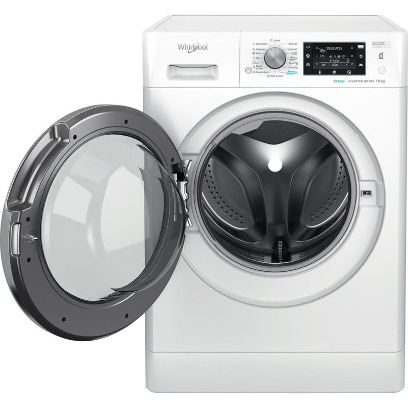 Whirlpool Pralka Wolnostojące FFD 10469 BCV EE Biel Ładowany od frontu A Frontal open