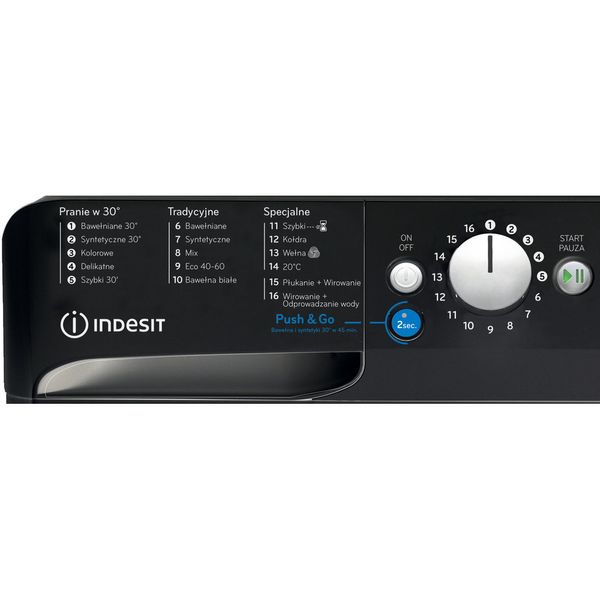 Indesit-Pralka-Wolnostojące-BWE-71452X-K-PL-N-Czarny-Ładowany-od-frontu-E-Control-panel