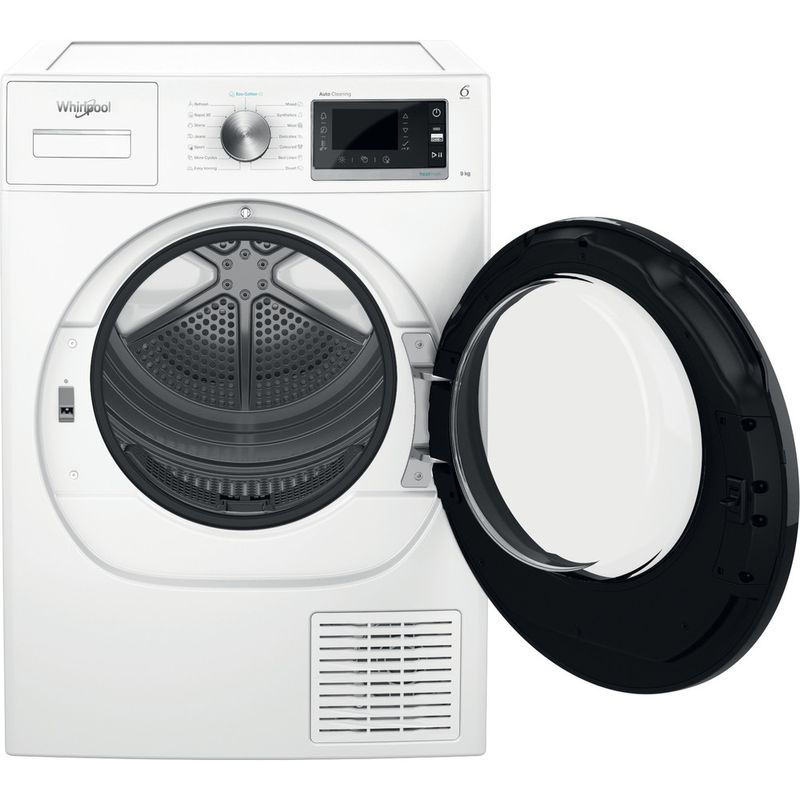 Whirlpool Suszarka W6 D94WB EE Biel Frontal open