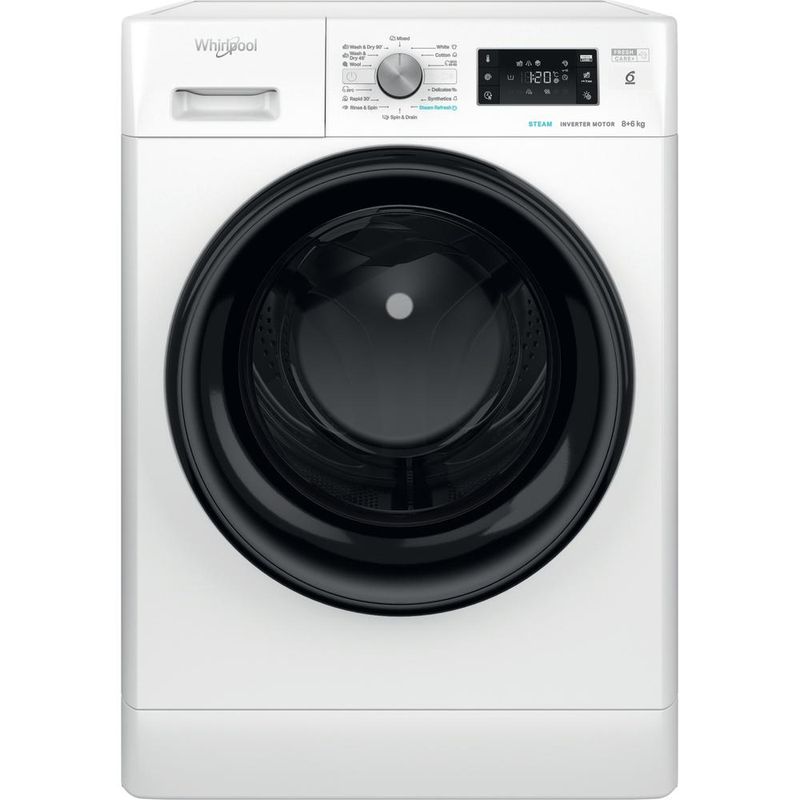 Whirlpool Pralkosuszarka Wolnostojące FFWDB 864349 BV EE Biel Ładowany od frontu Frontal