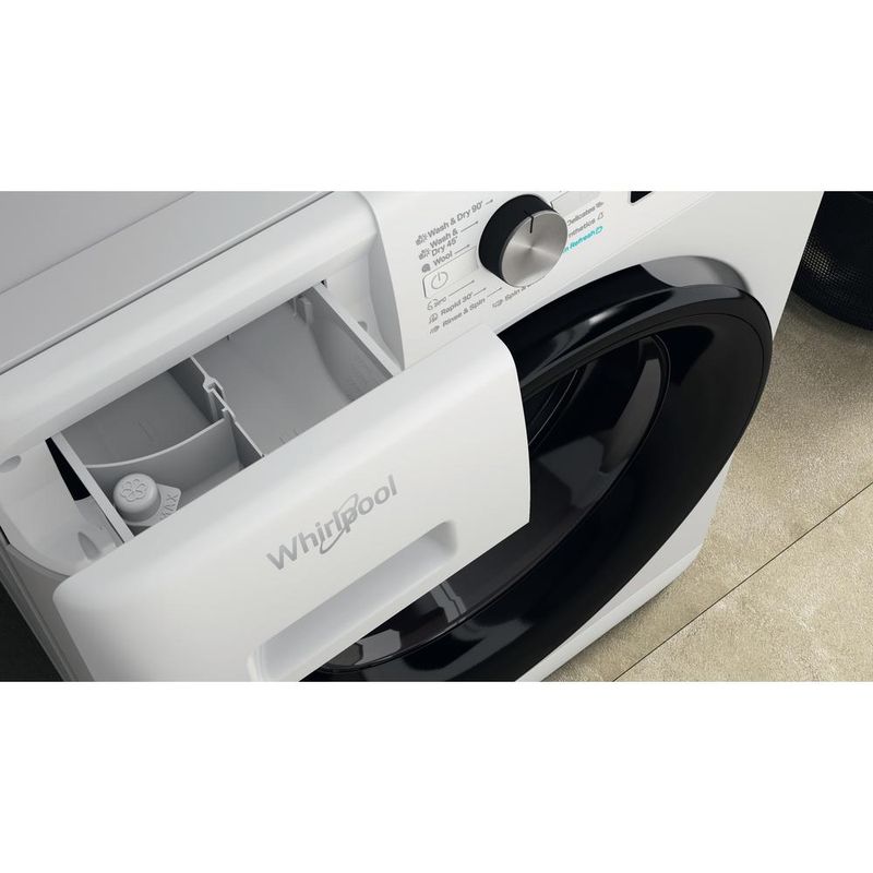 Whirlpool Pralkosuszarka Wolnostojące FFWDB 864349 BV EE Biel Ładowany od frontu Drawer