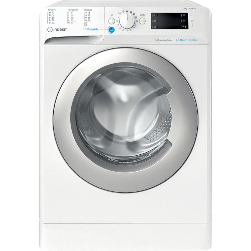 Indesit Pralka Wolnostojące BWSE 71295X WSV EU Biel Ładowany od frontu B Frontal