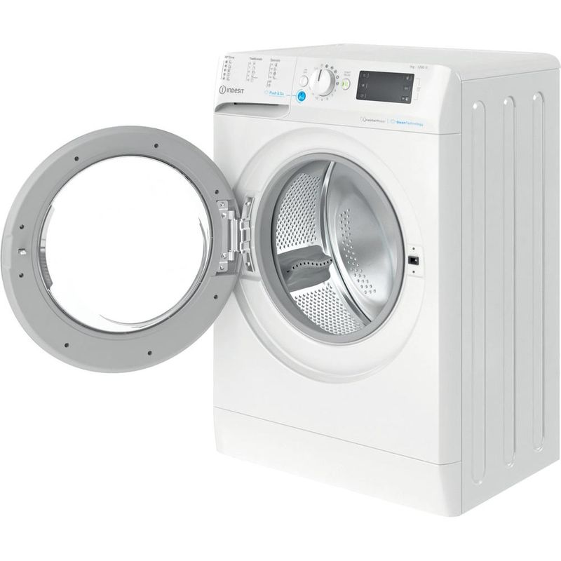 Indesit Pralka Wolnostojące BWSE 71295X WSV EU Biel Ładowany od frontu B Perspective open