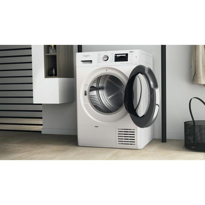 Whirlpool Suszarka FFT D 9X3BX PL Biel Lifestyle perspective open