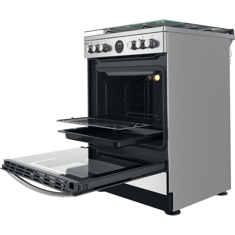 Indesit-Kuchenka-IS67G8CHX-E-Inox-Gazowy-Perspective-open