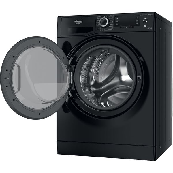 Hotpoint_Ariston-Pralko-suszarka-Wolnostojący-NDD-11725-BDA-EE-Czarny-Ładowany-od-frontu-Perspective-open