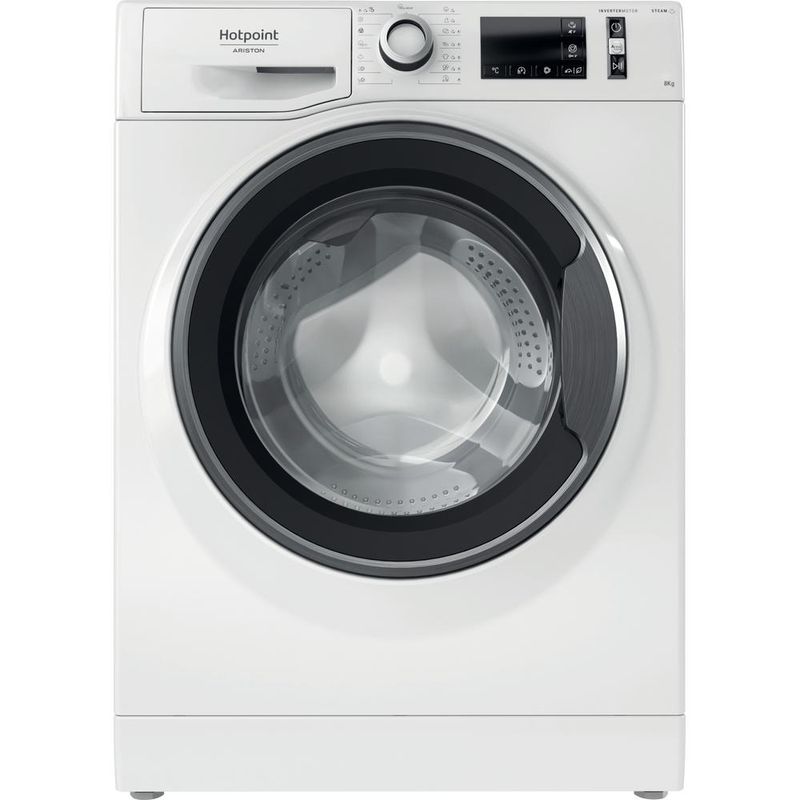 Hotpoint_Ariston Pralka Wolnostojący NM11 846 WS A EU N Biały Ładowany od frontu A Frontal