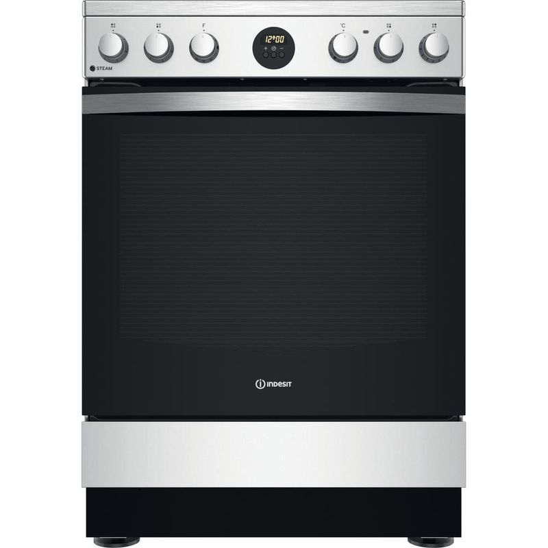 Indesit-Kuchenka-IS67V8CHX-E-Inox-Elektryczne-Frontal