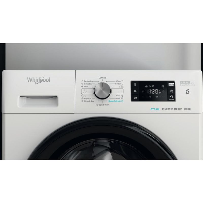 Whirlpool Pralka Wolnostojące FFB 10469 BV EE Biel Ładowany od frontu A Lifestyle control panel