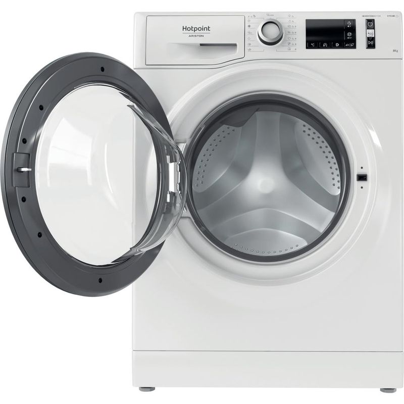 Hotpoint_Ariston Pralka Wolnostojący NM11 846 WS A EU N Biały Ładowany od frontu A Frontal open