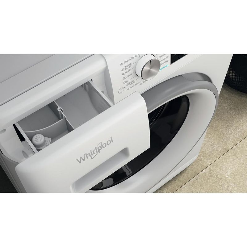 Whirlpool Pralkosuszarka Wolnostojące FFWDD 1076258 SV EE Biel Ładowany od frontu Drawer