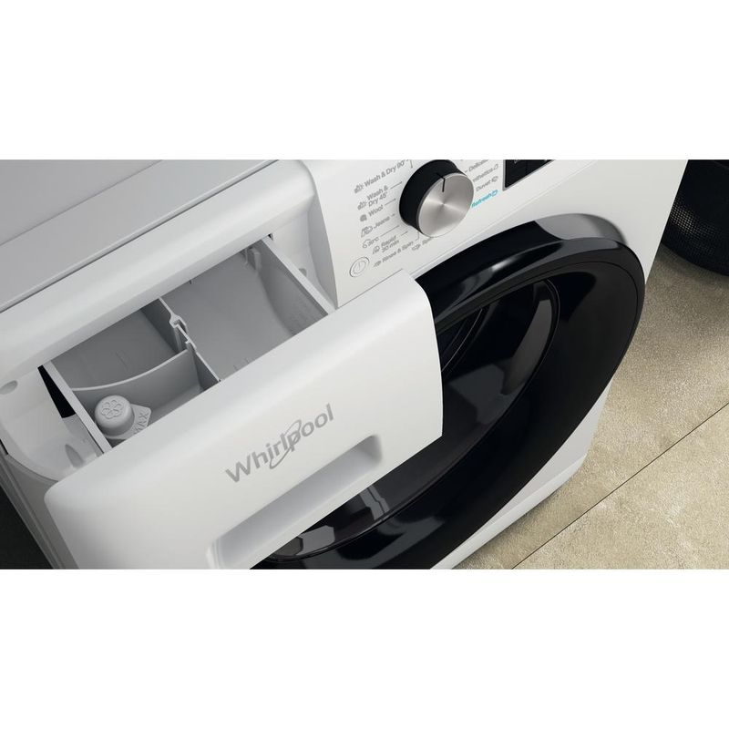 Whirlpool Pralkosuszarka Wolnostojące FFWDD 1076258 BV EU Biel Ładowany od frontu Drawer