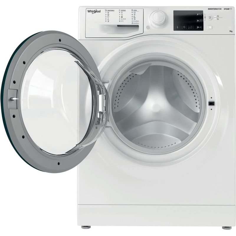 Whirlpool Pralka Wolnostojące WRSB 7259 WB EU Biel Ładowany od frontu B Frontal open