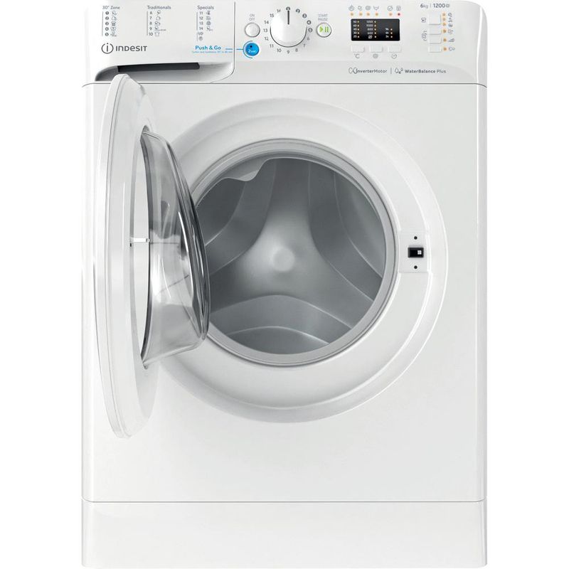 Indesit Pralka Wolnostojące BWSA 61294 W EU N Biel Ładowany od frontu C Frontal open