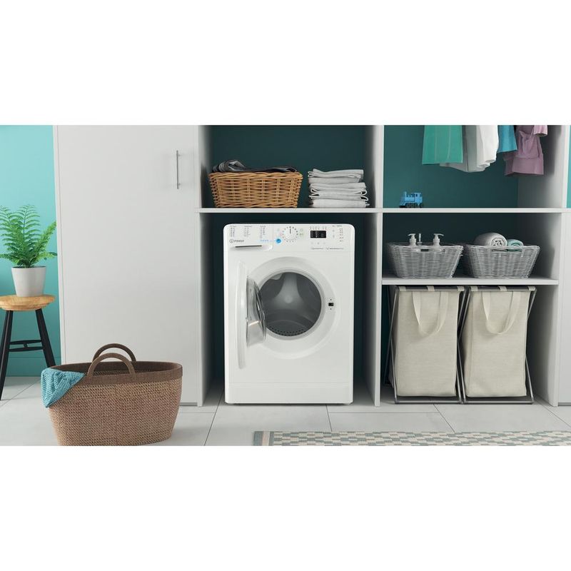 Indesit Pralka Wolnostojące BWSA 61294 W EU N Biel Ładowany od frontu C Lifestyle frontal open