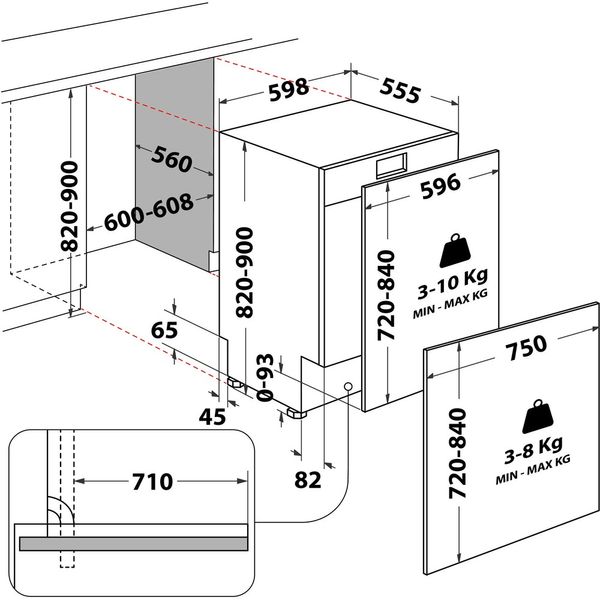Whirlpool-Zmywarka-Do-zabudowy-W8I-HF58-TUS-Zintegrowane-B-Technical-drawing