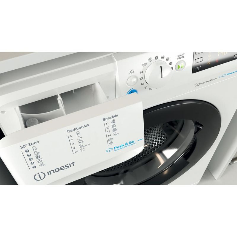 Indesit Pralka Wolnostojące BWSE 71295X WBV EU Biel Ładowany od frontu B Drawer