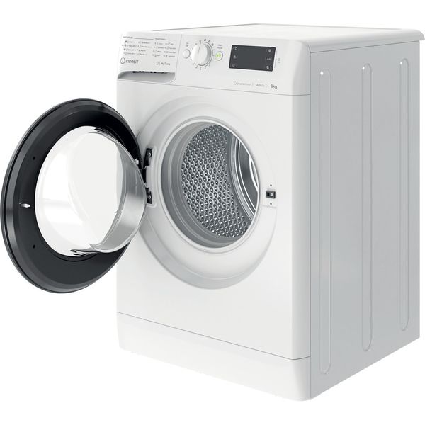 Indesit-Pralka-Wolnostojące-MTWE-91495-WK-EE-Biel-Ładowany-od-frontu-B-Perspective-open