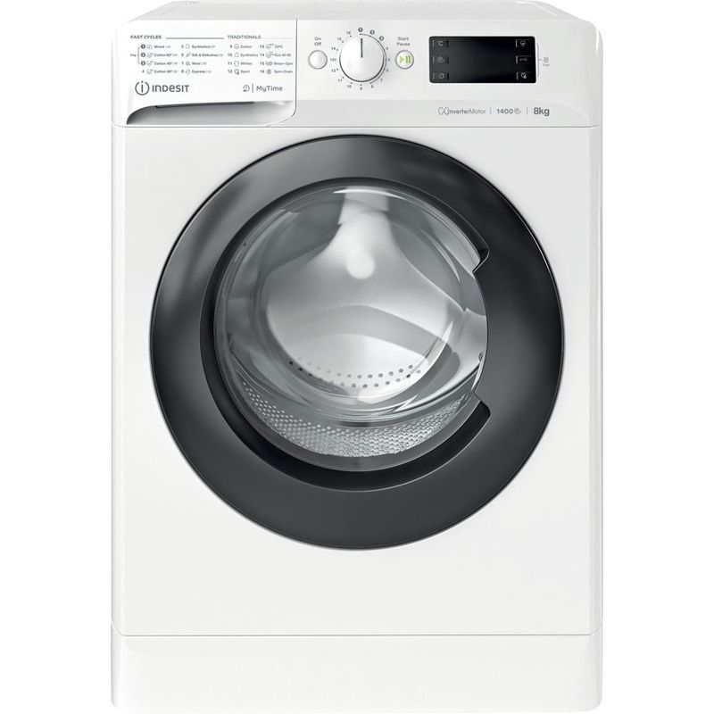 Indesit Pralka Wolnostojące MTWE 81495 WK EE Biel Ładowany od frontu B Frontal