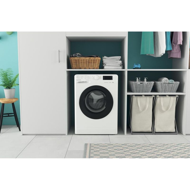 Indesit Pralka Wolnostojące MTWE 81495 WK EE Biel Ładowany od frontu B Lifestyle frontal