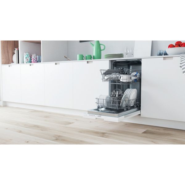 Indesit Zmywarka Do zabudowy DI9E 2B10 Zintegrowane F Lifestyle perspective open