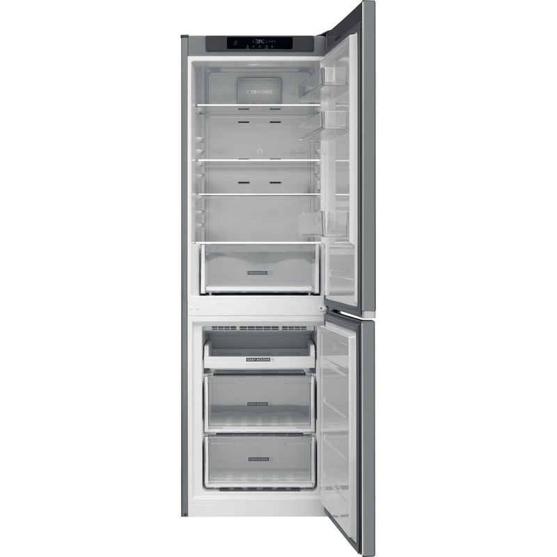 Whirlpool-Lodowka-z-zamrażarką-Wolnostojące-W9M-851S-OX-Optic-Inox-Dwudrzwiow-y-a-Frontal-open