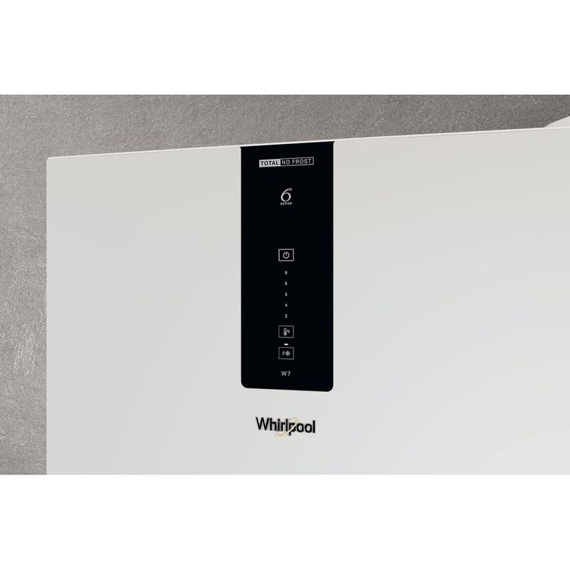 Whirlpool-Lodowka-z-zamrażarką-Wolnostojące-W7X-82O-W-Biały-Dwudrzwiow-y-a-Control-panel