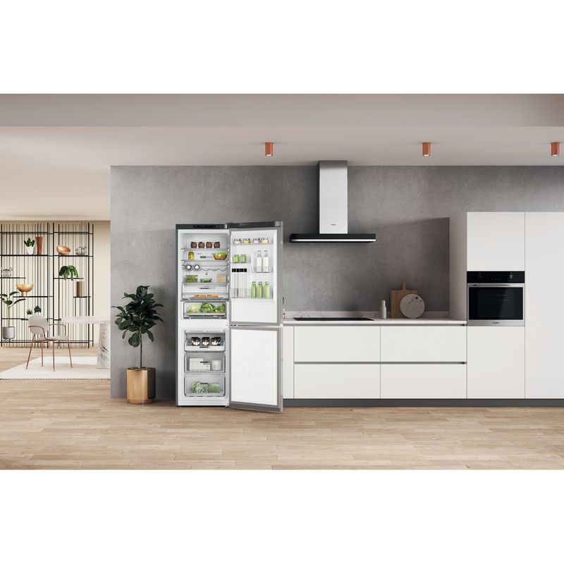 Whirlpool-Lodowka-z-zamrażarką-Wolnostojące-W7X-83A-OX-Optic-Inox-Dwudrzwiow-y-a-Lifestyle-frontal-open