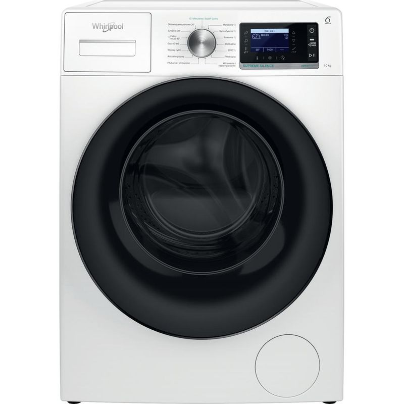 Whirlpool Pralka Wolnostojące W7 09 SILENCE PL Biel Ładowany od frontu A Frontal