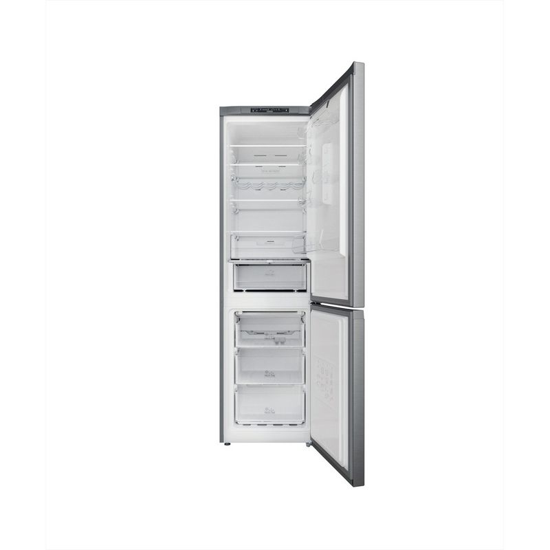 Hotpoint_Ariston-Chłodziarka-zamrażarka-Wolnostojący-HAFC9-TA33SX-Saturn-Steel-Dwudrzwiow-y-a-Frontal-open