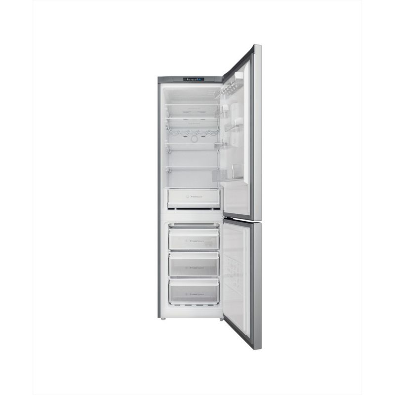 Indesit-Lodowka-z-zamrażarką-Wolnostojące-INFC9-TI22X-Inox-Dwudrzwiow-y-a-Frontal-open