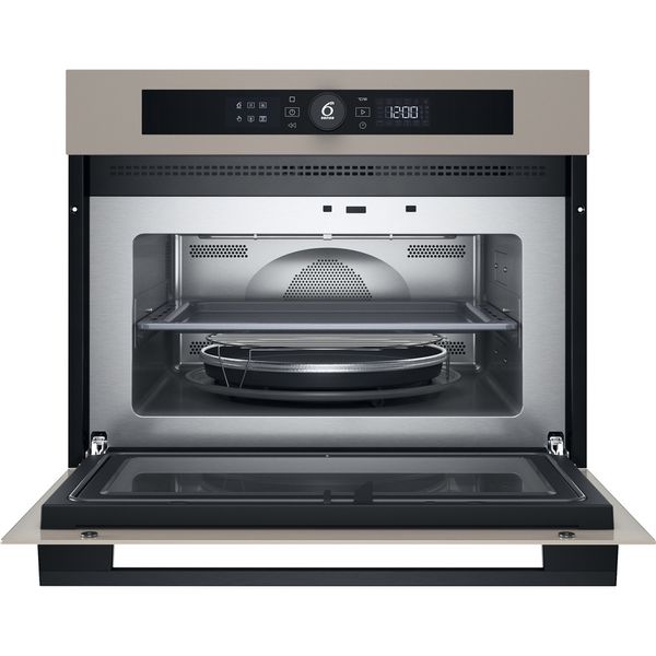 Whirlpool Mikrofalówka Do zabudowy WMW57DHME Urban beige Elektroniczny 40 MW-Combi 900 Frontal open