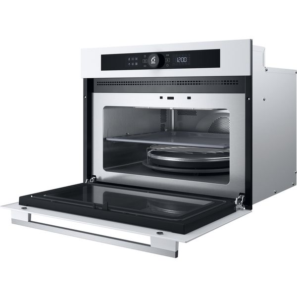 Whirlpool Mikrofalówka Do zabudowy WMW57DHMW Biel Elektroniczny 40 MW-Combi 900 Perspective open